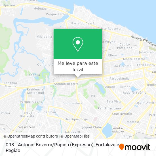 098 - Antonio Bezerra / Papicu (Expresso) mapa