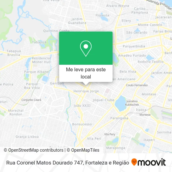 Rua Coronel Matos Dourado 747 mapa