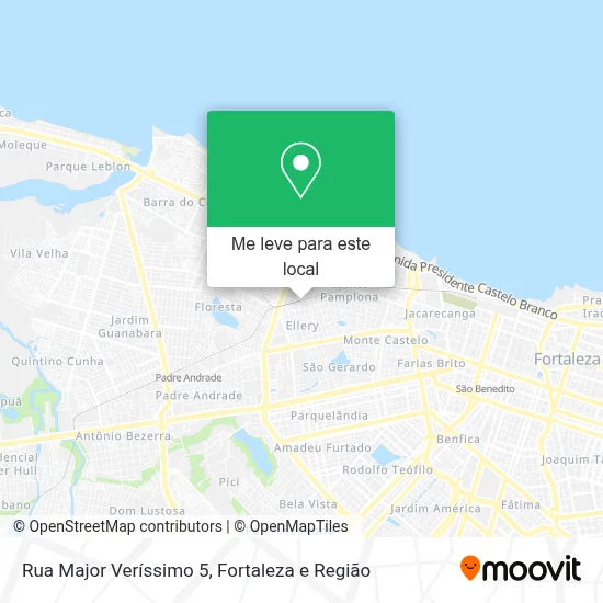 Rua Major Veríssimo 5 mapa