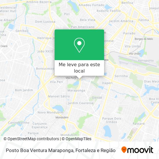 Posto Boa Ventura Maraponga mapa
