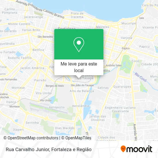 Rua Carvalho Junior mapa