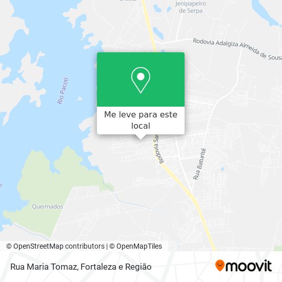 Rua Maria Tomaz mapa