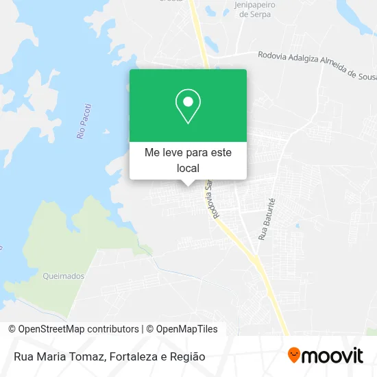 Rua Maria Tomaz mapa