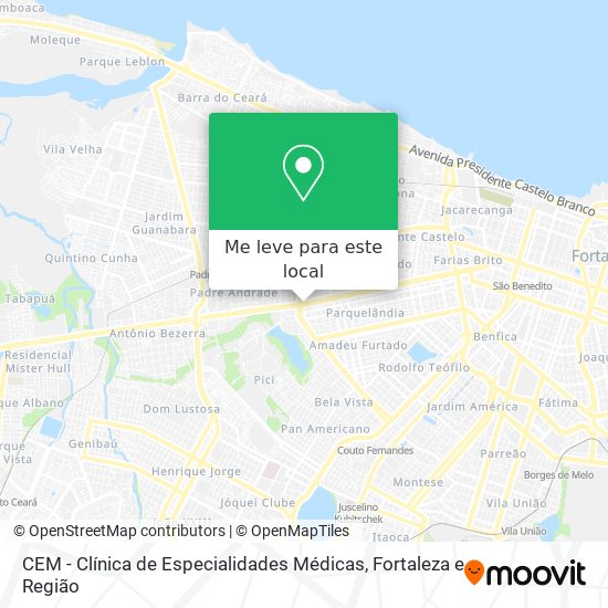 CEM - Clínica de Especialidades Médicas mapa