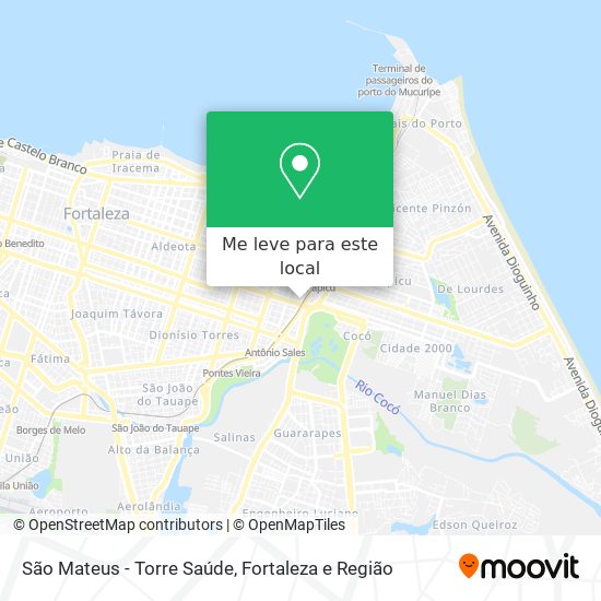 São Mateus - Torre Saúde mapa