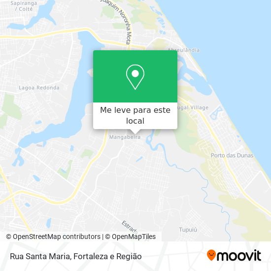Rua Santa Maria mapa