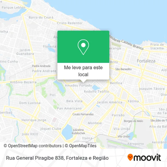 Rua General Piragibe 838 mapa