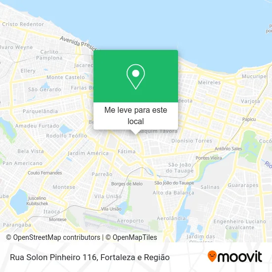 Rua Solon Pinheiro 116 mapa