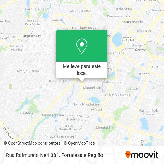Rua Raimundo Neri 381 mapa