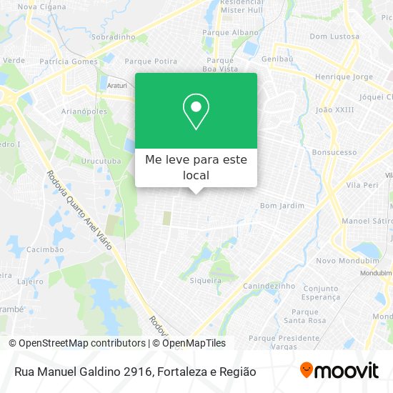 Rua Manuel Galdino 2916 mapa