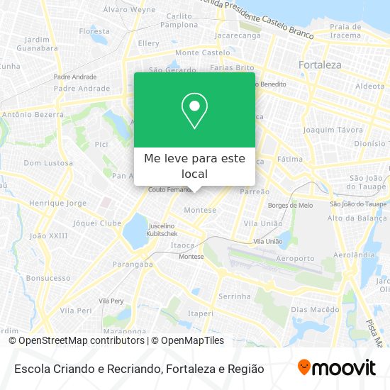 Escola Criando e Recriando mapa
