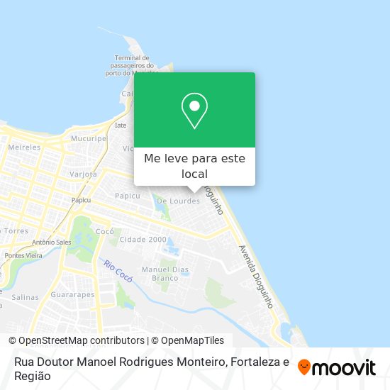 Rua Doutor Manoel Rodrigues Monteiro mapa
