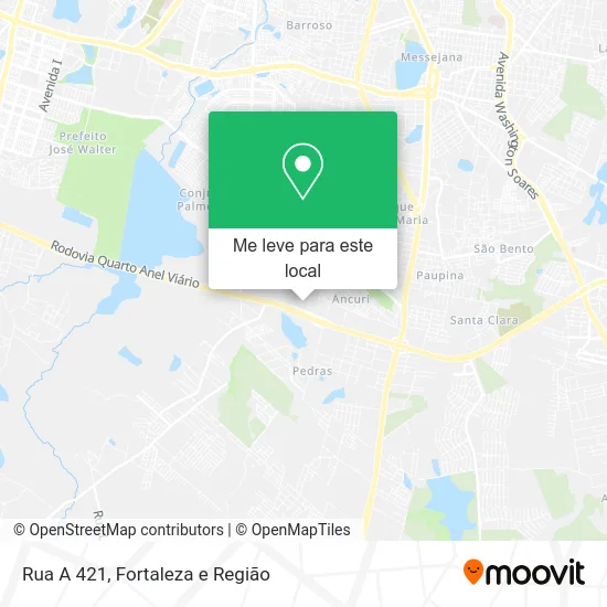 Rua A 421 mapa