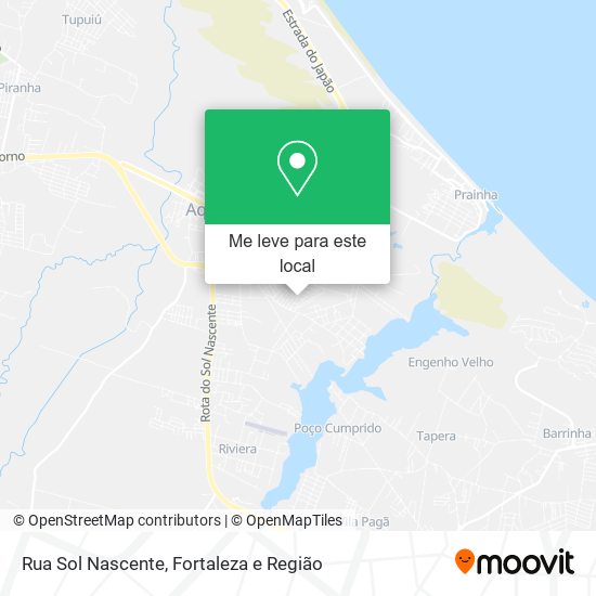 Rua Sol Nascente mapa