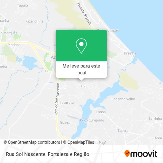 Rua Sol Nascente mapa
