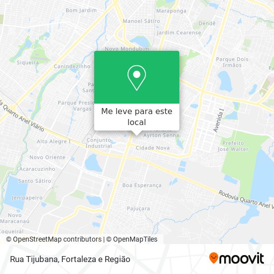 Rua Tijubana mapa