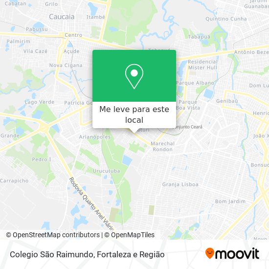 Colegio São Raimundo mapa