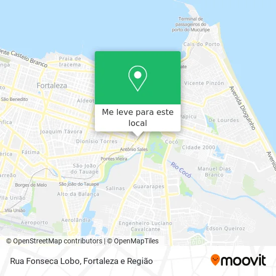 Rua Fonseca Lobo mapa