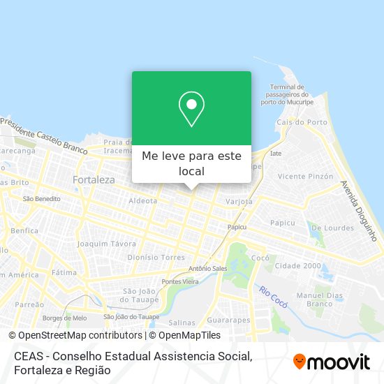CEAS - Conselho Estadual Assistencia Social mapa
