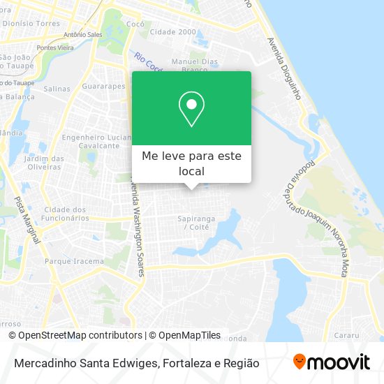 Mercadinho Santa Edwiges mapa