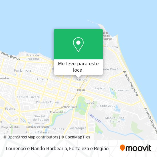 Lourenço e Nando Barbearia mapa