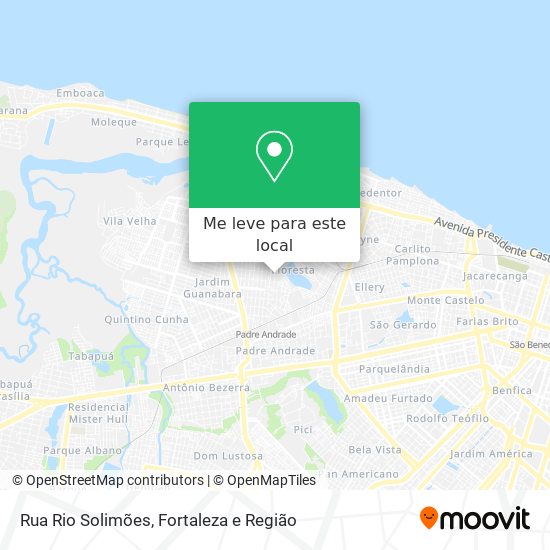 Rua Rio Solimões mapa