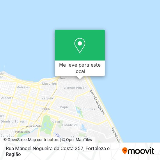 Rua Manoel Nogueira da Costa 257 mapa