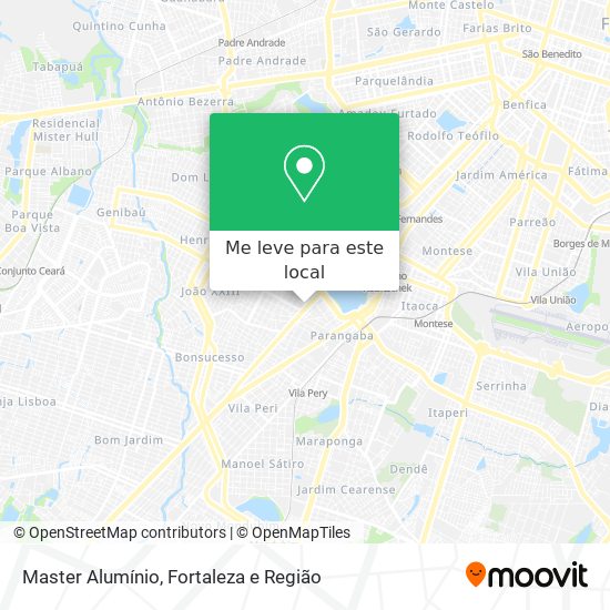 Master Alumínio mapa