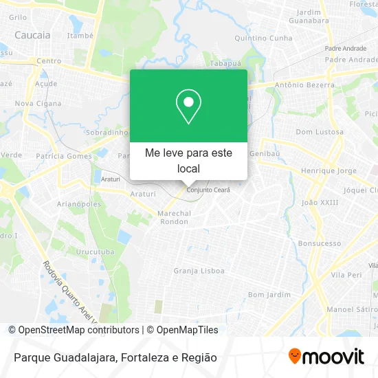 Parque Guadalajara mapa