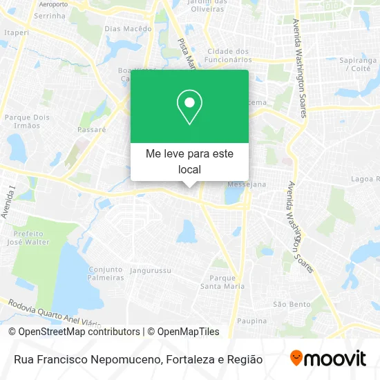 Rua Francisco Nepomuceno mapa