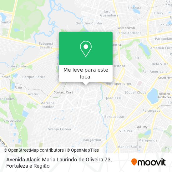 Avenida Alanis Maria Laurindo de Oliveira 73 mapa