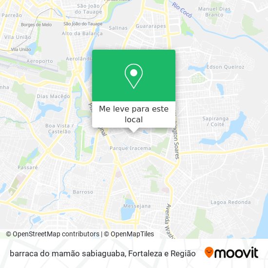 barraca do mamão sabiaguaba mapa