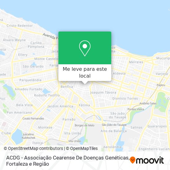 ACDG - Associação Cearense De Doenças Genéticas mapa