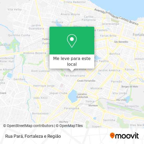 Rua Pará mapa