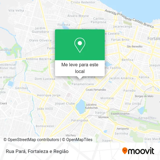 Rua Pará mapa