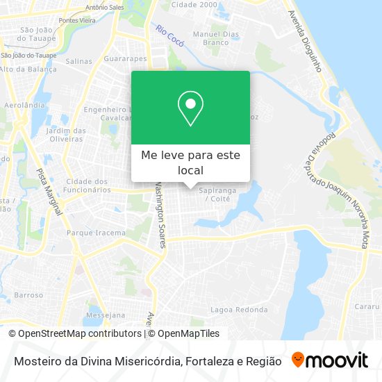 Mosteiro da Divina Misericórdia mapa