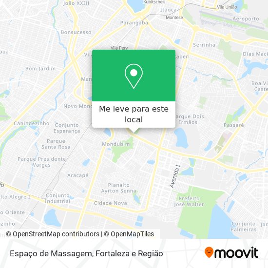 Espaço de Massagem mapa