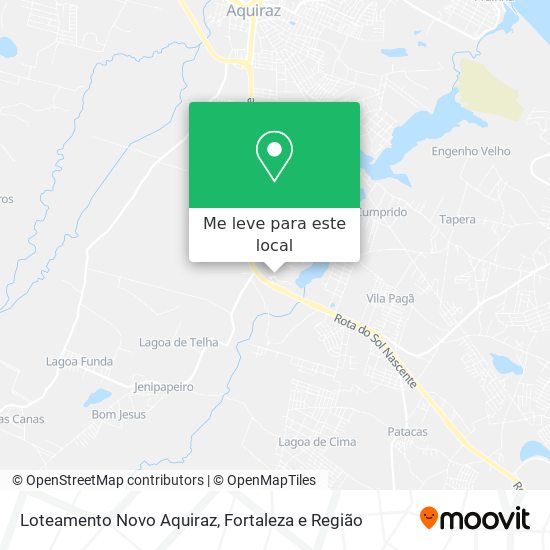 Loteamento Novo Aquiraz mapa