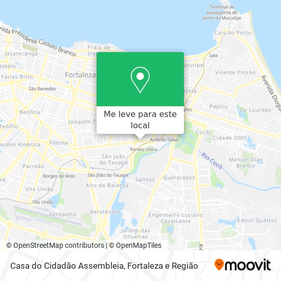 Casa do Cidadão Assembleia mapa