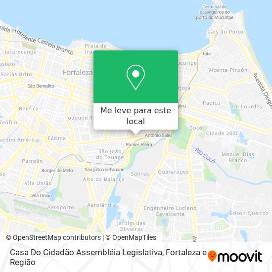 Casa Do Cidadão Assembléia Legislativa mapa