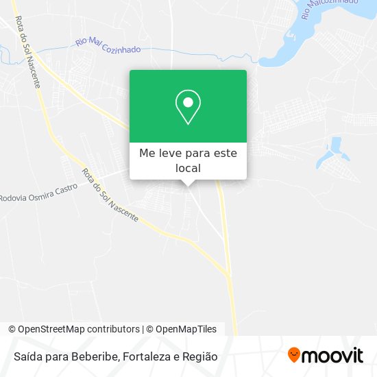 Saída para Beberibe mapa