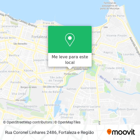 Rua Coronel Linhares 2486 mapa