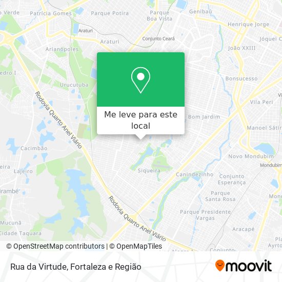 Rua da Virtude mapa