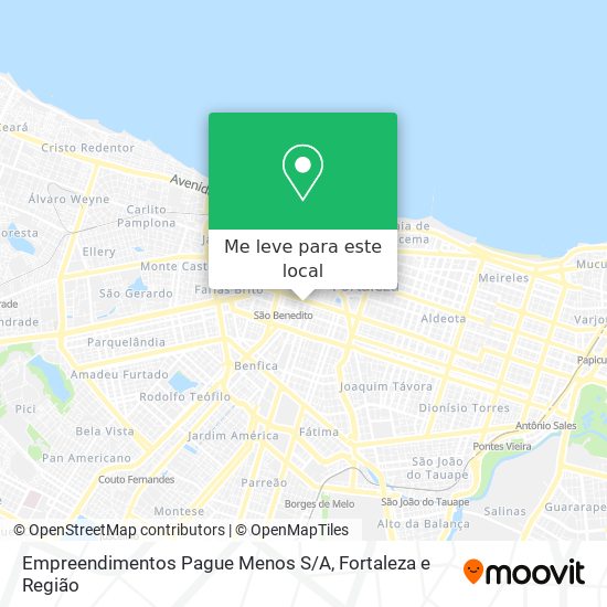 Empreendimentos Pague Menos S / A mapa