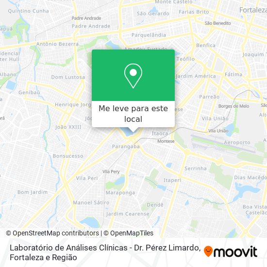 Laboratório de Análises Clínicas - Dr. Pérez Limardo mapa