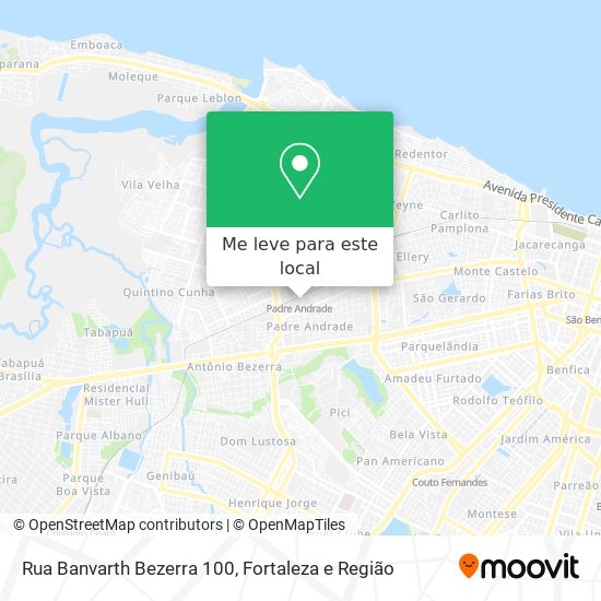 Rua Banvarth Bezerra 100 mapa