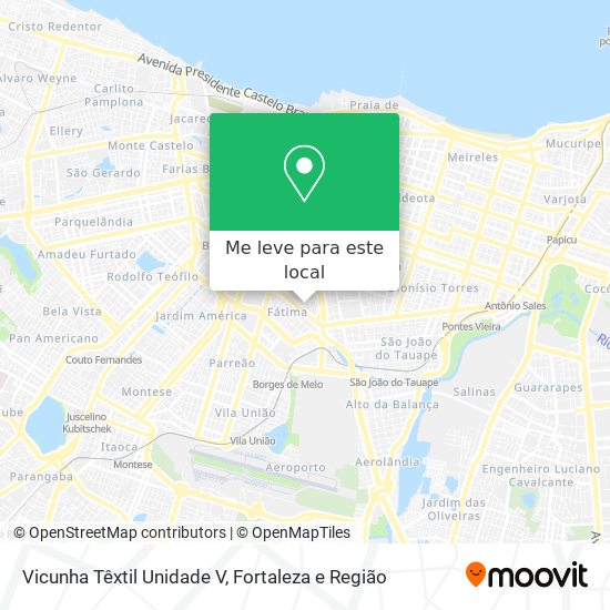 Vicunha Têxtil Unidade V mapa