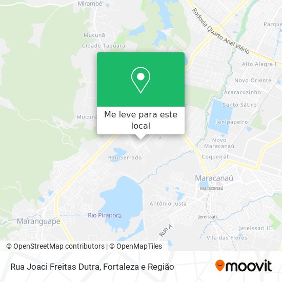 Rua Joaci Freitas Dutra mapa