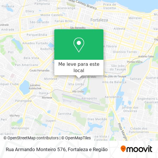 Rua Armando Monteiro 576 mapa