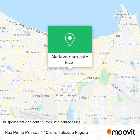 Rua Pinho Pessoa 1405 mapa